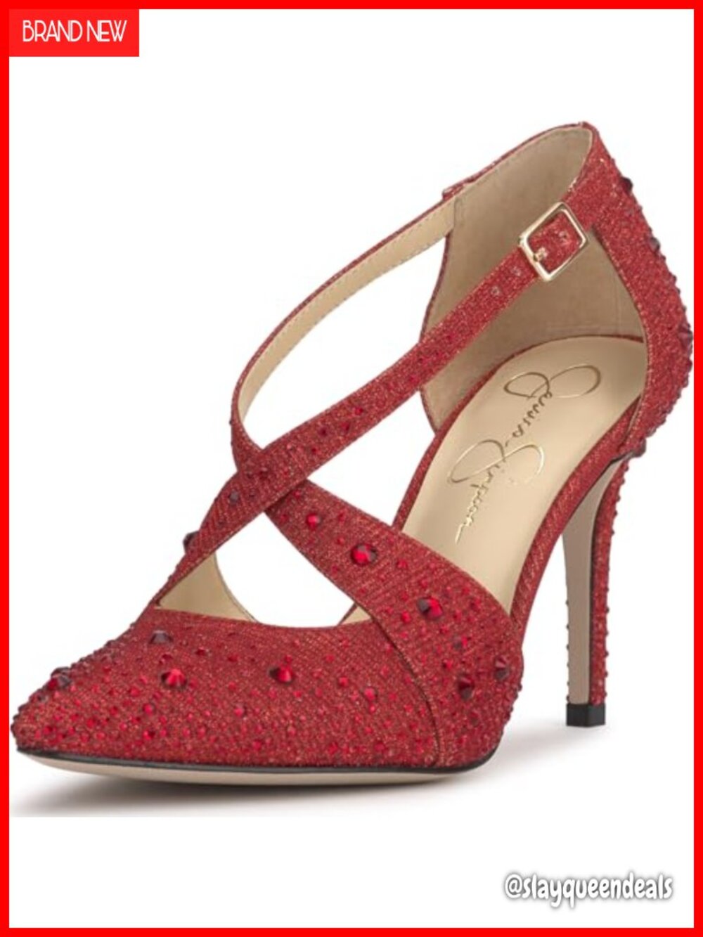 Stiletto Heel Pointed Toe Ankle Strap Pump Wedding Dress Shoe
